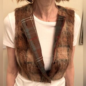Banana Republic Mo Hair cropped vest extra small